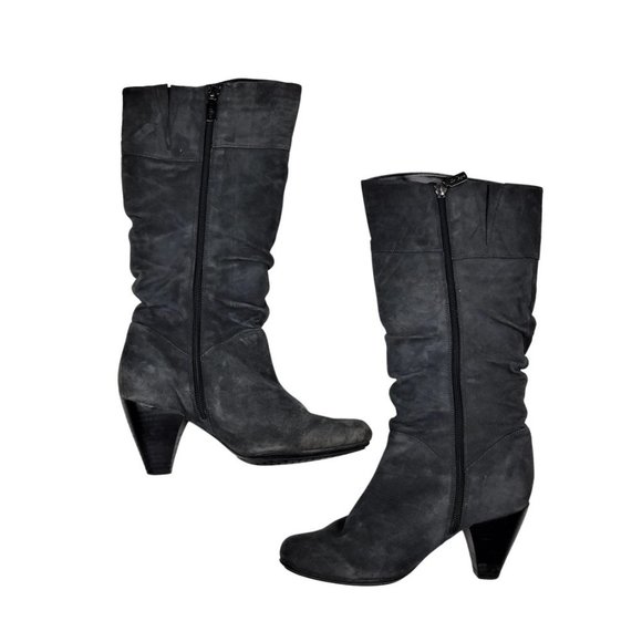 (Up To 50% Off SALE) Aqua College Suede Heeled Boots - Picture 4 of 4